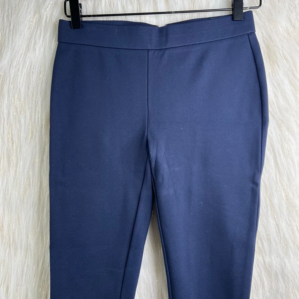 J.Crew Womens Pixie Cropped Skinny Pants Blue Low Rise Petites Medium PM New